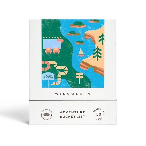 Wisconsin Adventure Bucket List: 50 Scratch-Off Cards - Picture 1 of 2